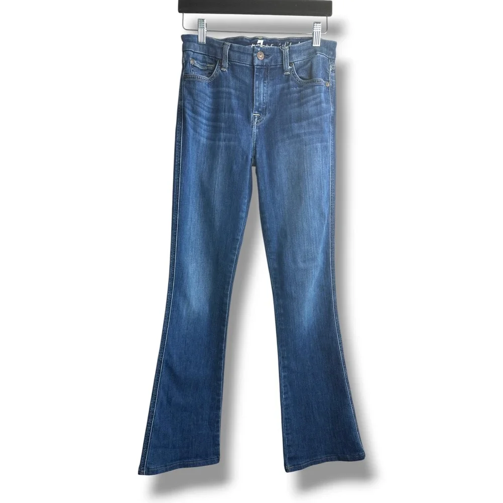 7 For All Mankind A Pocket Jeans Women 28 Dark Wash Bootcut Stretch Denim